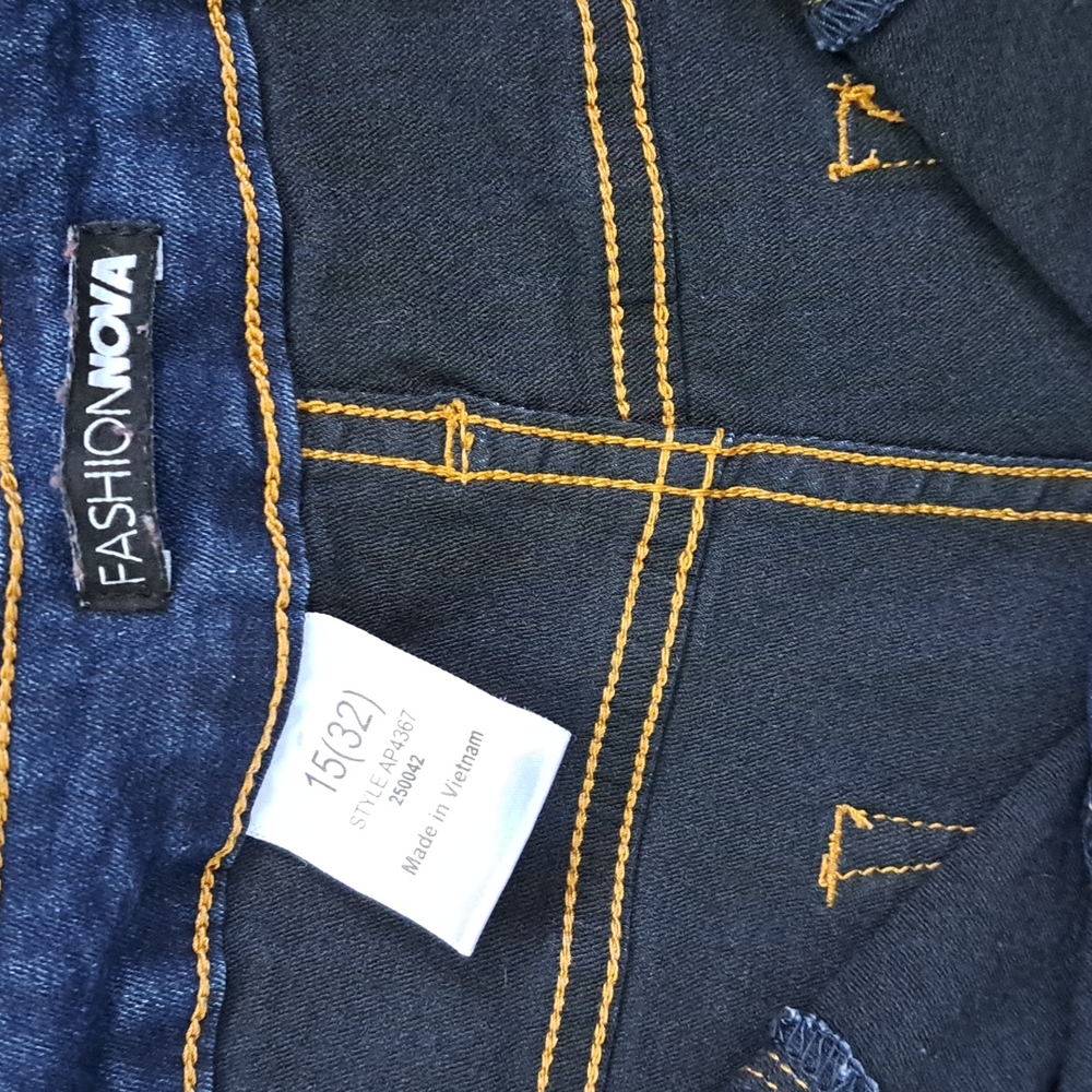 Fashion Nova High-waist Stretch Skinny Jeans (sz 15) - Picture 4 of 5